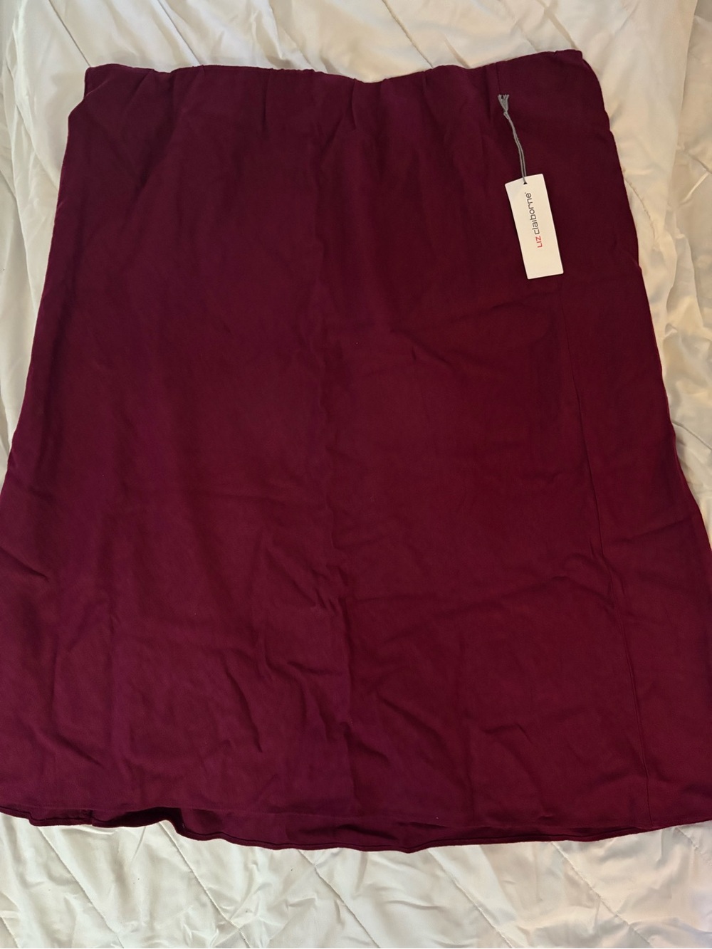 Liz Claiborne Wine A-Line Skirt